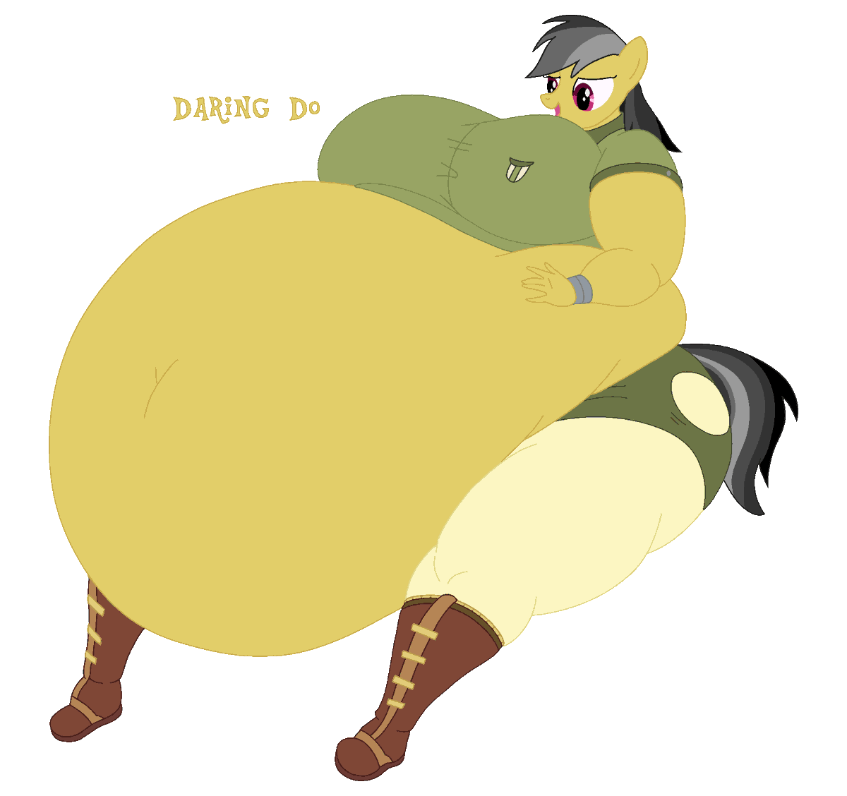 So.........what situation did the great Daring Do get herself into this time, you wonder? And how'd she get so big and fat?!!

Best ask her biggest fan, yet nobody knows where she is...…unless......😳....oh boy....

#daringdo #mylittleponyfriendshipismagic