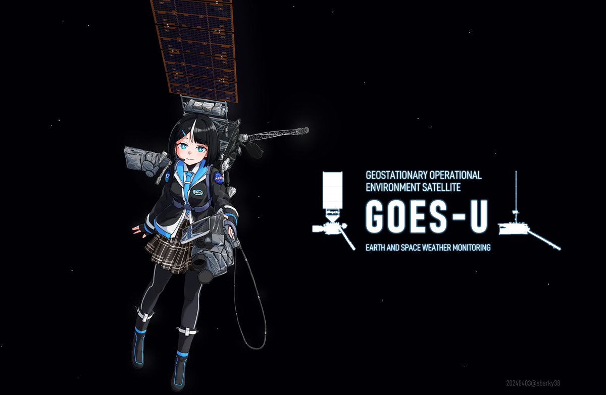 GOES-U is the fourth and final addition to NASA's GOES-R series of geostationary Earth and space weather monitoring satellites. Her instruments will help track and forecast weather across the continental US. She will be getting a ride to space in June this year on a Falcon Heavy!