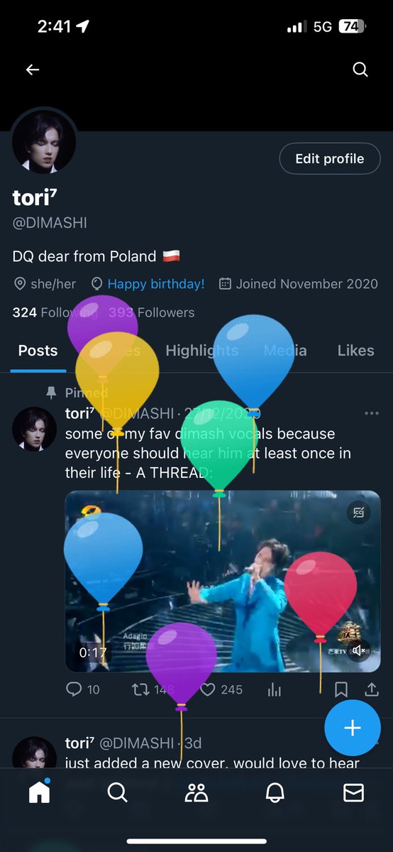 DlMASHI's tweet photo. happy birthday to me 🎂🎉 https://t.co/4SCFRLovvo