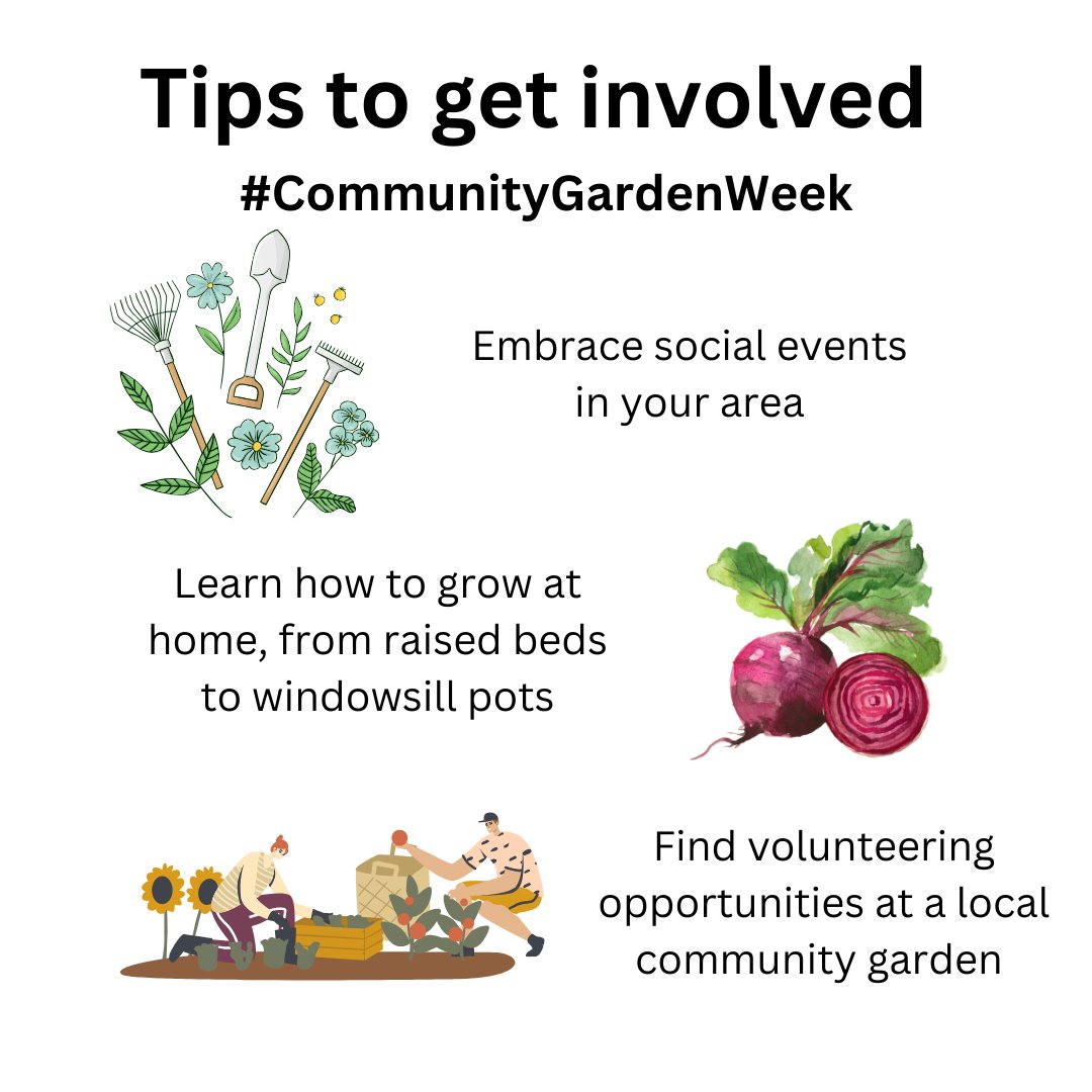 It's community Garden Week, we've got some tips to help you celebrate all things gardening. Plus don't forget we have plenty of community gardens in Middlesbrough. Tag your favourite in the comments to show your support! #communitygardenweek #allotments #gardening #growing