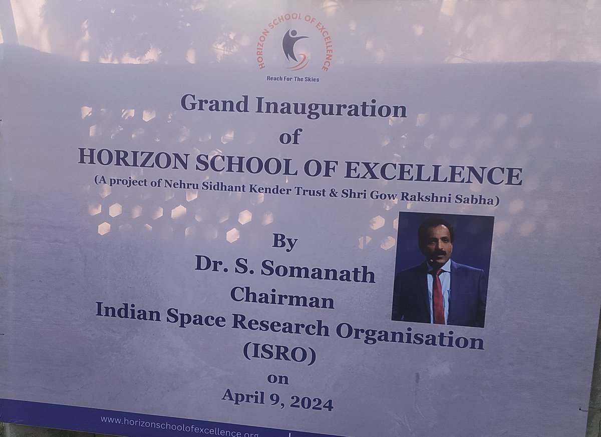 rajeshdogra2's tweet image. ISRO chairman to inaugurate this school in Ludhiana...not a govt school...but free education, free transport, free dresses , free meals and free books for everyone.

Thanks to Gow Rakshni Sabha and NSKT.