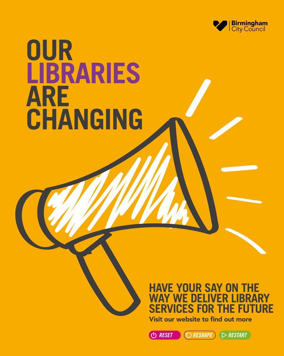 🗣️ HAVE YOUR SAY Our libraries consultation has launched today and is running until Wednesday 17th July. Find out more 👉 orlo.uk/WfeLT