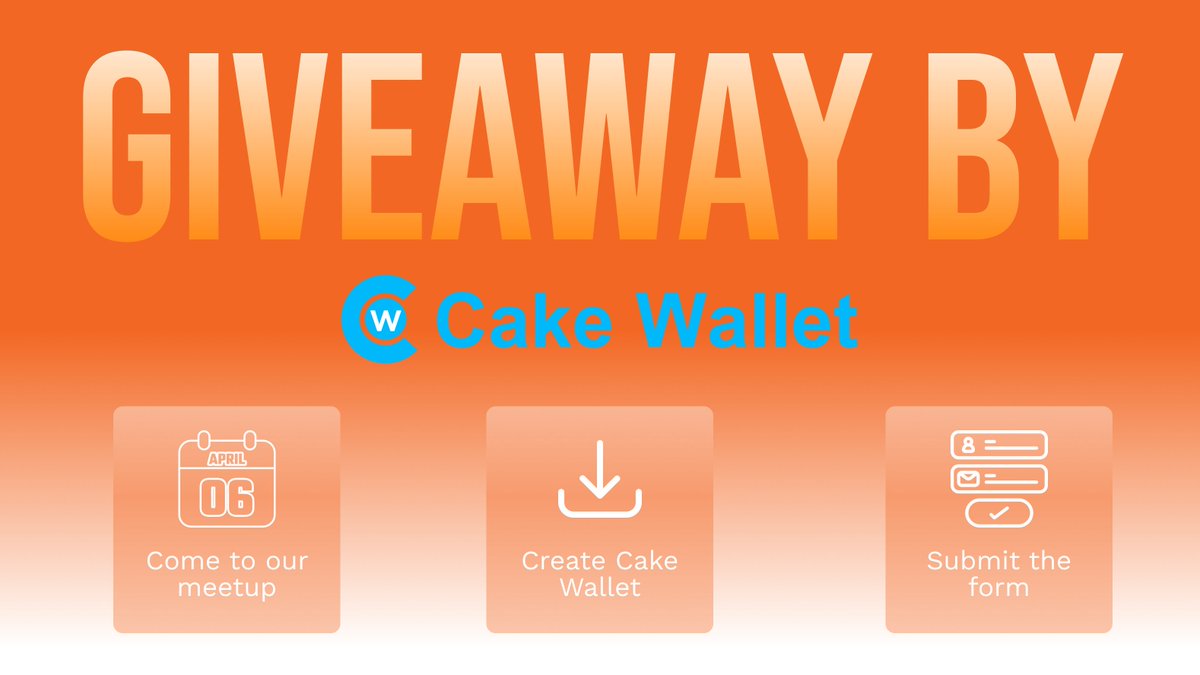 ✨Thanks to <a href="/CakeWallet/">Cake Wallet</a>, we're thrilled to announce a special #giveaway! Create your CakeWallet at the event for a chance to win up to $50 in $XMR! 🎁5 lucky winners will also get $10 each in #XMR. Don't miss this unique opportunity to learn and win!

👀 See you there?