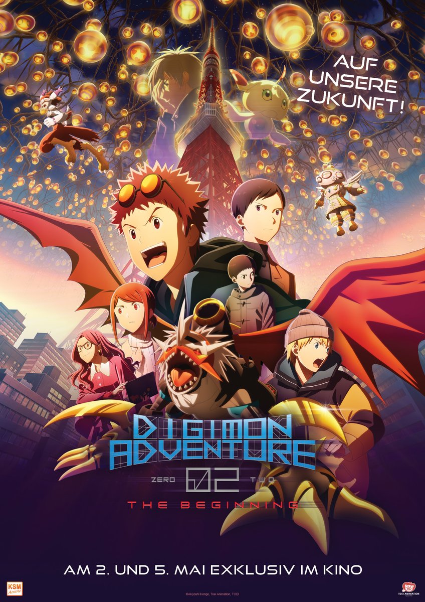 KSMAnime's tweet photo. Holt euch eure DigiTickets! 😱
Ab sofort könnt ihr euch die #Tickets für unseren Kinofilm #Digimon Adventure 02 - The Beginning in deutscher Synchronisation sichern! 🤩
Die Kinoliste findet ihr hier: 👇https://t.co/1F40AxrotZ
#anime #digimonadventure #digiritter #ksmanime https://t.co/CAT4ODJhHm
