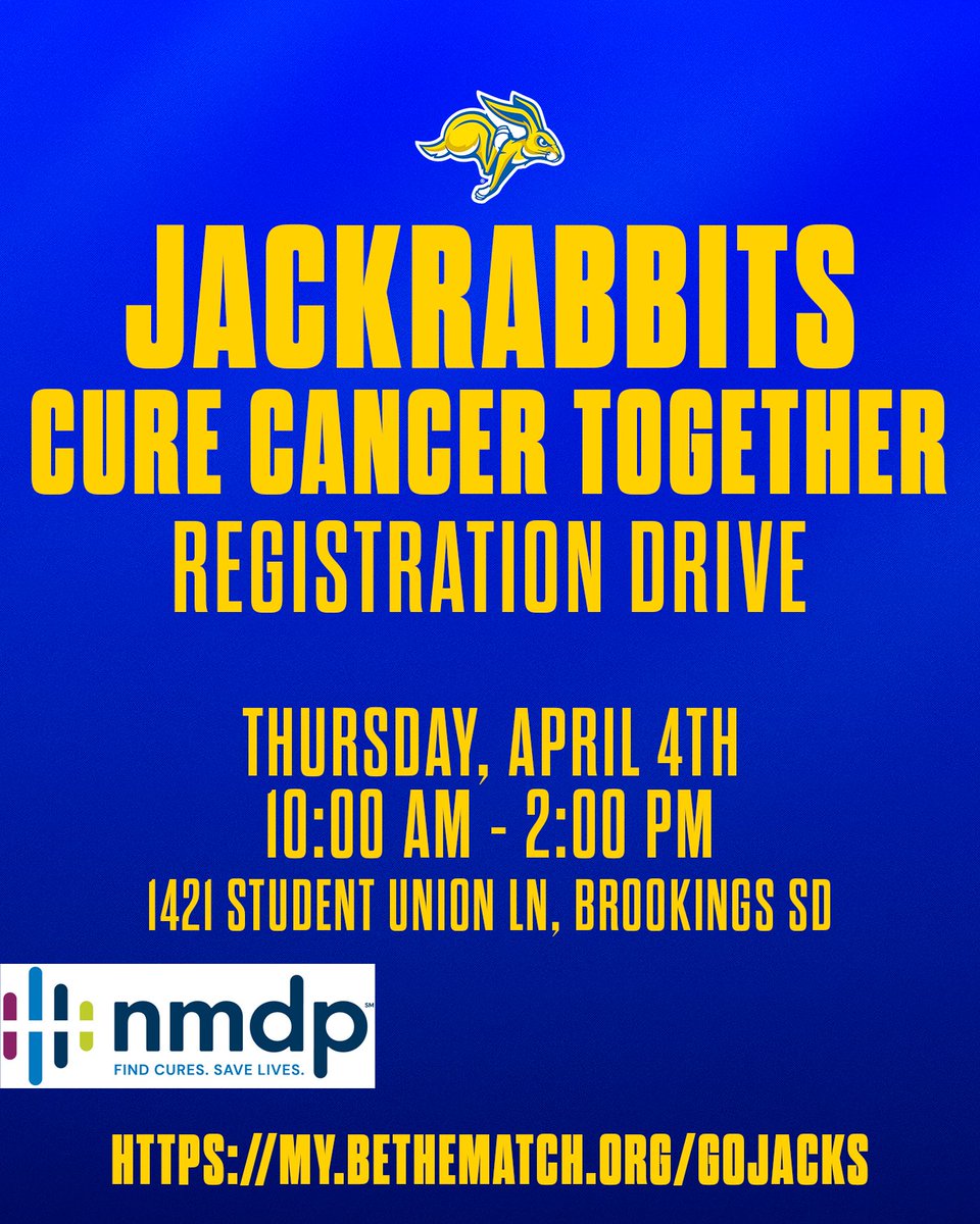 GoJacksFB's tweet image. Come support a great cause today at the Student Union from 10:00AM - 2:00PM! 

#GoJacks 🐰🏈