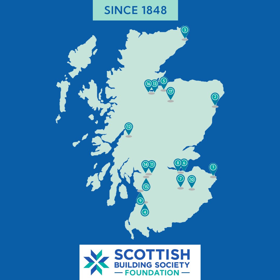 Since launching the Scottish Building Society Foundation last year, we’ve supported 17 fantastic charities from all over Scotland. Find out more here: bit.ly/3vLPAwL