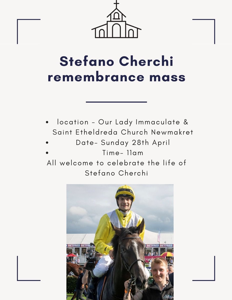 Please join us to celebrate the life of @SC_Cherchi at Lady immaculate and Saint Etheldreda church (beside Waitrose) on 28th April at 11:00am #AllWelcome