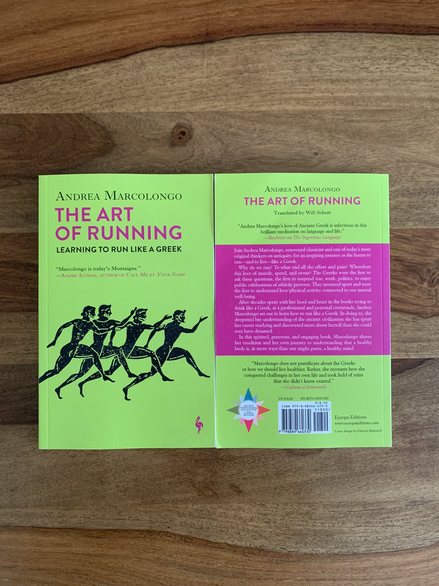 🇬🇧🇺🇸 So happy and proud to annonce the publication of my new book “The art of running. Learning to run like a Greek” in UK and US. Thank you to my amazing translator Will Schutt and to my fabulous publishing house @EuropaEditions Hope you will enjoy running with me!