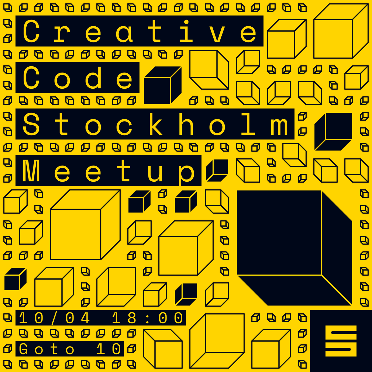 The next Creative Code Stockholm Meetup will take place on April 10th!

All the info 👉 goto10.se/event/creative…