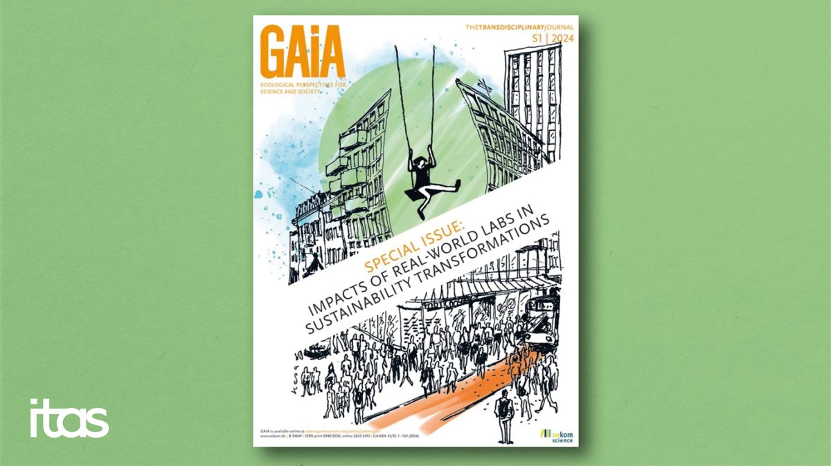 Out now: GAIA special issue “Impacts of Real-world Labs in Sustainability Transformations”, co-edited by ITAS researchers from @KAT_Karlsruhe. Download PDF @oekomverlag: ➡️ oekom.de/ausgabe/specia… #realworldlabs #transformation #sustainability