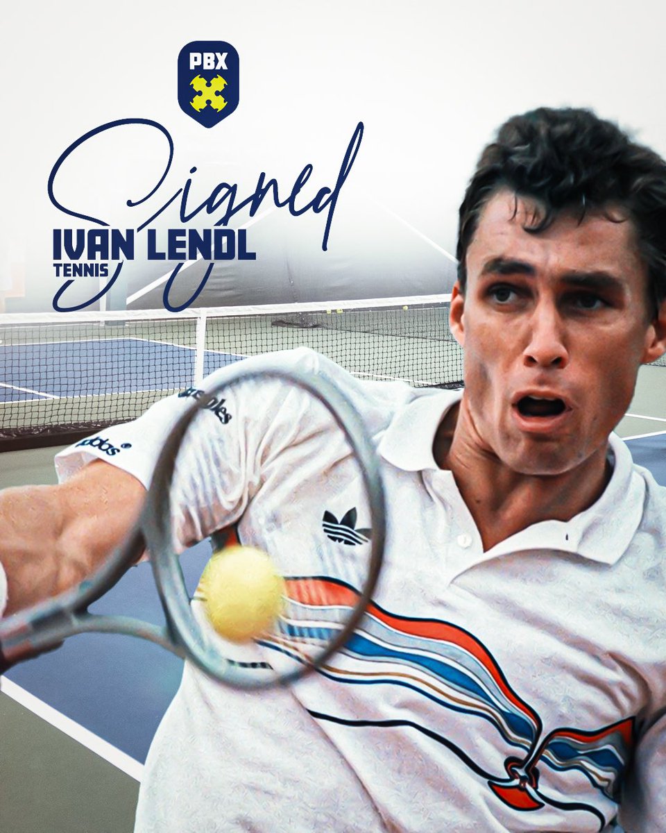 Welcome to PBX Pickleball, Ivan Lendl 🎾 Ivan is an 8-time Grand Slam champion and former world No. 1 tennis legend. He joins an elite roster of PBX Pros and plans to participate in PBX events across the country. #pickleball
