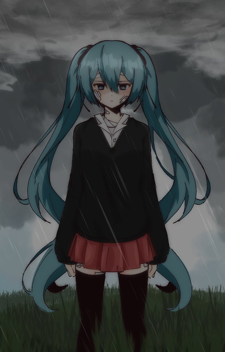 _SShou's tweet image. The rolling girl. 
#HatsuneMiku #art