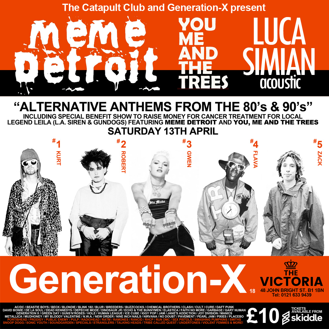 Lovely to add Luca Simian (solo) to the line-up for this special fundraiser at @TheVictoria with MeMe Detroit / myself and Emily (You Me and the Trees) on Sat 13 April 2024. Would really appreciate the support for this - grab an advance ticket from - skiddle.com/e/38065992