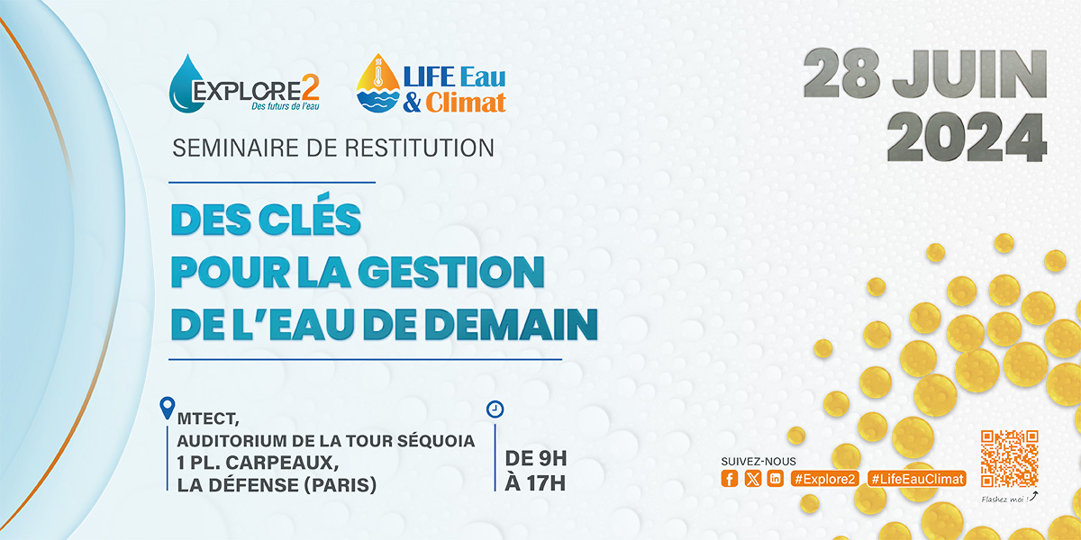 [#LifeEauClimat] Les inscriptions au séminaire de restitution des projets LIFE Eau&Climat et #Explore2 sont ouvertes ! 🗓️ le 2⃣8⃣ juin 2024 à Paris ou en visio @OI_Eau @INRAE_France @ACTeon_Env @Ecologie_Gouv @OFBiodiversite ➡️gesteau.fr/actualite/lanc…