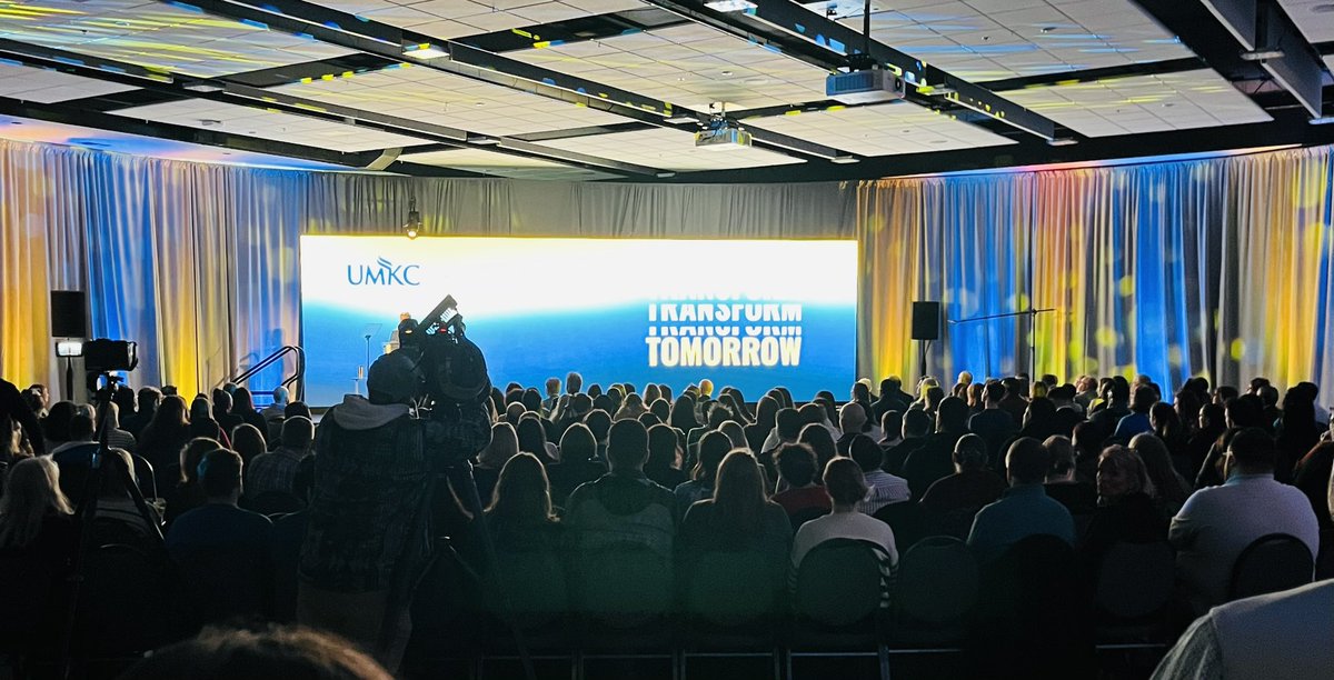 Still feeling ENERGIZED after the Chancellor’s State of the University yesterday. AMAZING things happening now and in the future here @UMKC. #TransformTomorrow #RooUp