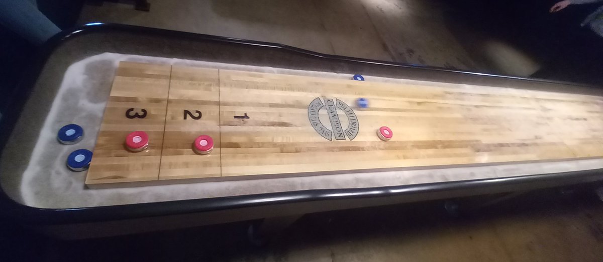 Love playing shuffleboard