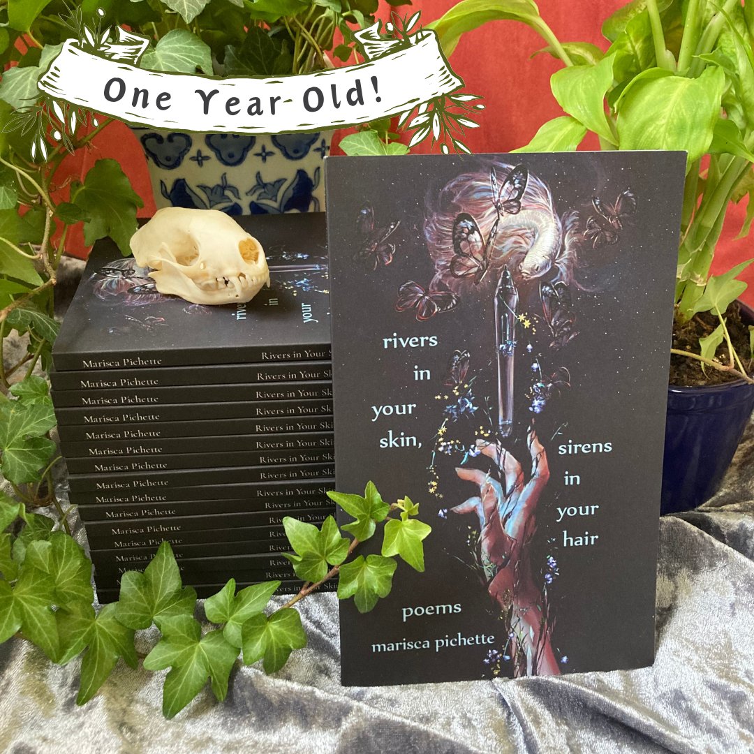 RIVERS is one year old today!! I'm so proud of this little book. To everyone who's read & reviewed it over the past year: thank you!! What better way to celebrate National Poetry Month than with witches, sirens, & countless other beasties nestled in these pages? 🪴
