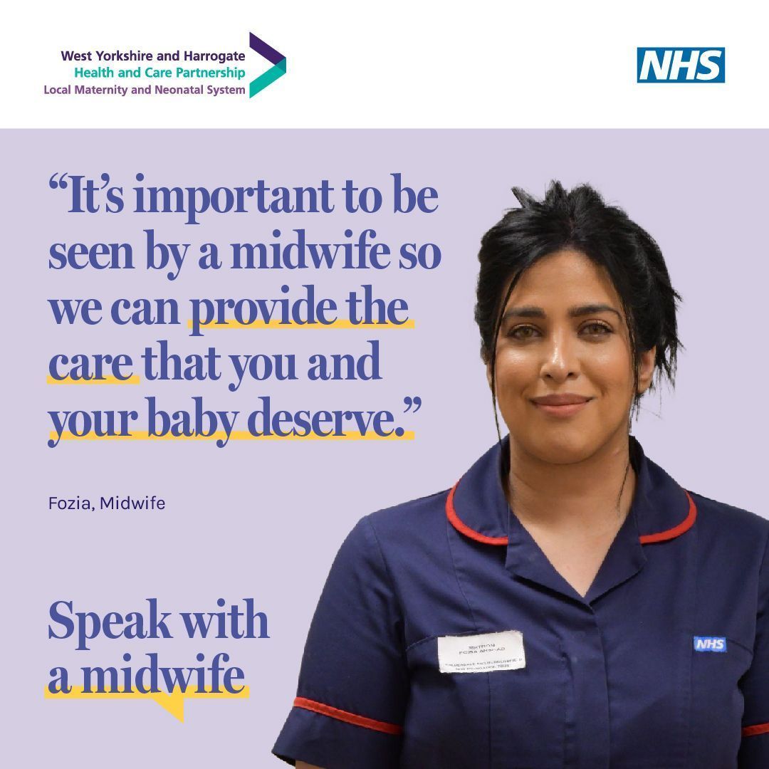Our Midwife Fozia, says: "It’s important to register for pregnancy care and book an appointment with a midwife as soon as you find out you’re pregnant.

"Seeing a midwife makes sure they can provide the care that you and your baby deserve."

Visit buff.ly/3EJZ64x