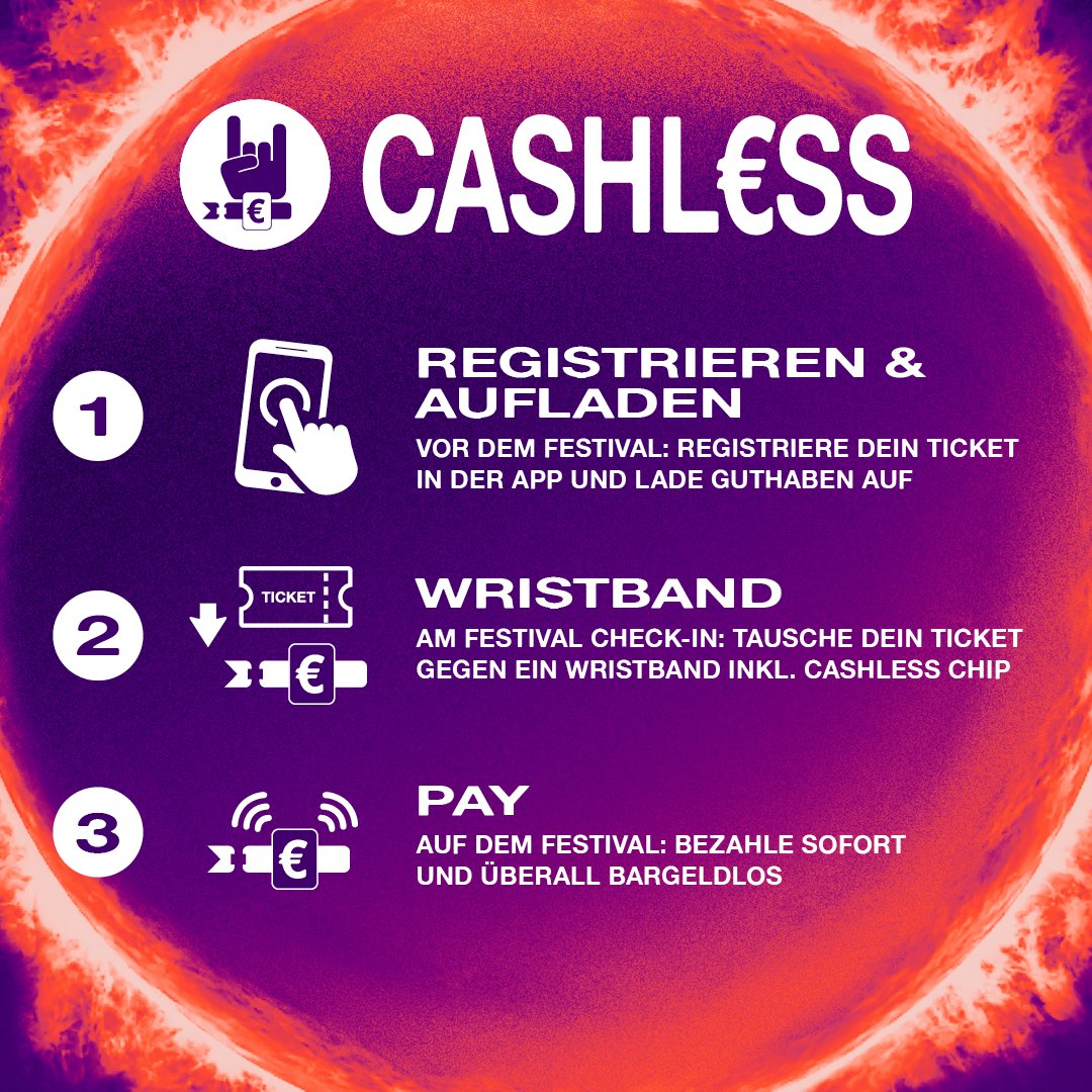 Nur noch knapp 2 Monate bis es endlich wieder losgeht 🤩 Ab sofort ist auch unser Cashless Portal für euch geöffnet und Ihr könnt dort bereits euer Guthaben aufladen. #RIP2024