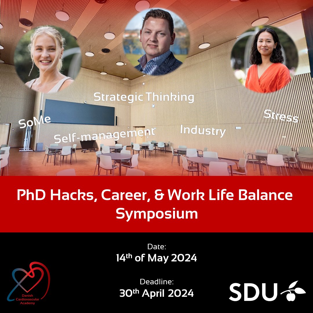 🔊REGISTRATION OPEN 🔊 Are you a PhD-student interested in optimising your journey through your PhD-studies? Then join us for a day full of inspiration and practical strategies for a successful journey through your PhD ⚖️ 👉 Learn more and sign up here: bitly.ws/3hp6p