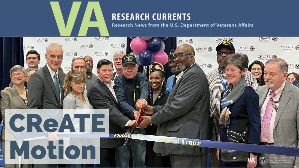 CReATE Motion @DeptVetAffairs opened the CReATE Motion Research Center @VAPhiladelphia, March 27, to discover new treatments and therapies for Veterans and others who suffer from osteoarthritis and related conditions. #VAResearch research.va.gov/currents/0424-…