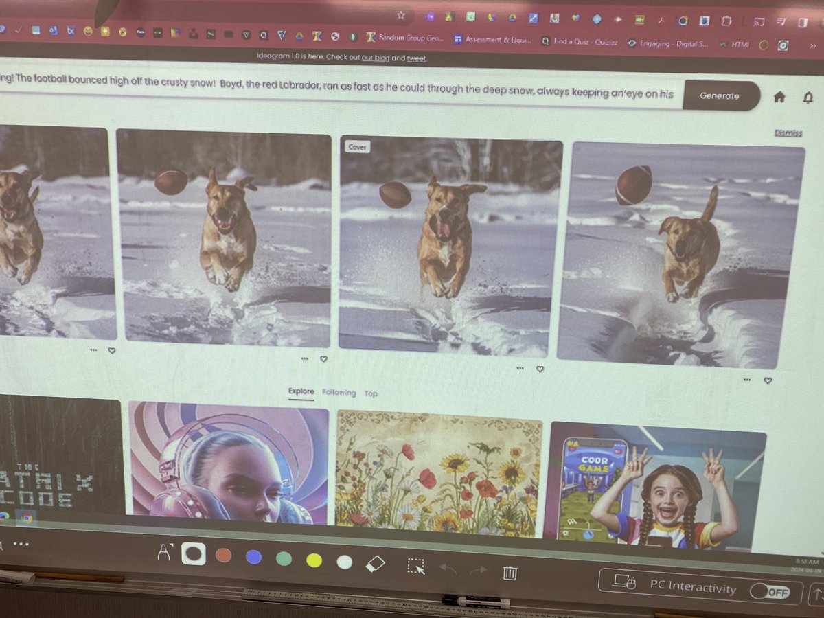 Using AI to illustrate our narrative WITS books. What a great application of AI in language class! We are using @ideogram_ai @StJeromeOCSB #ocsblt #ocsbliteracy #ocsbdeeplearning