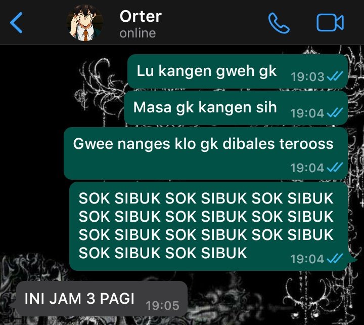 kejucraftie's tweet photo. #orterwirth ⏳🕶️
— 5️⃣ twits
— chatlog wirth lebay :v https://t.co/m4AByGFqGW