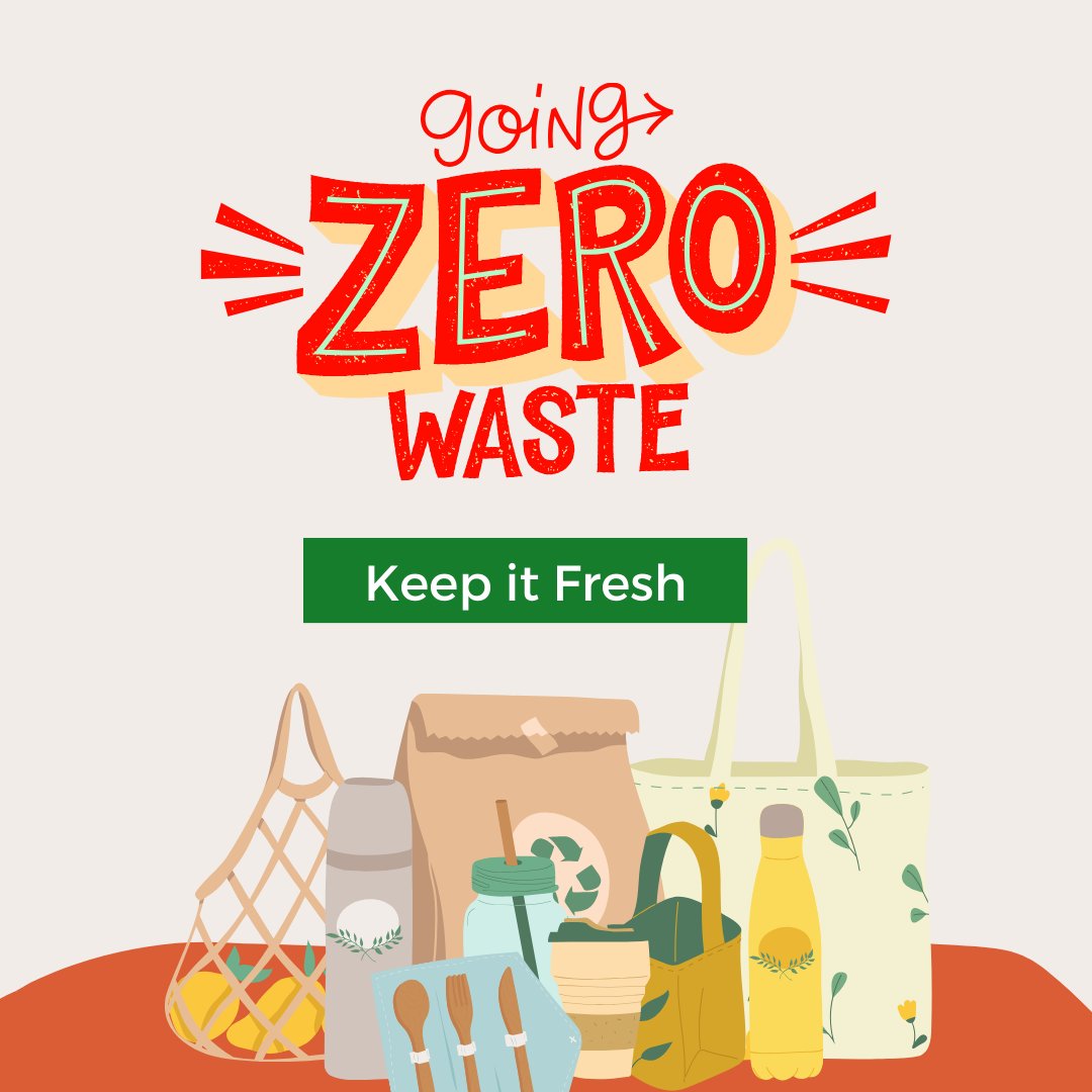 Food Waste Prevention Week Tip #3: KEEP IT FRESH Help prevent food waste: - Refrigerate perishables promptly. - Keep your fridge at 40°F or below. - Store fruits and veggies separately. - Use airtight containers for leftovers. - Wrap meat tightly to prevent freezer burn.