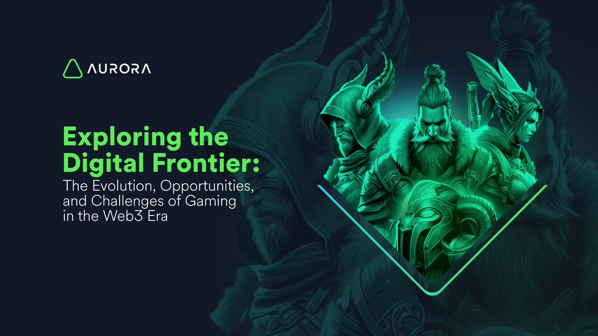 auroraisnear's tweet photo. 📣 Excited to launch our e-Book on Web3's gaming revolution! 🕹️

Discover blockchain's transformative role in gaming with real asset ownership &amp; new revenue models and see how Aurora Cloud is facilitating this digital evolution.

FREE Download HERE 👉 https://t.co/5HUED6VktX https://t.co/hGlSiUouLR