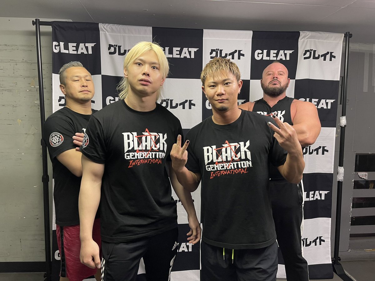俺の新たな家は #BGI #GLEAT のトップにいる連中。 #プロレス界 の