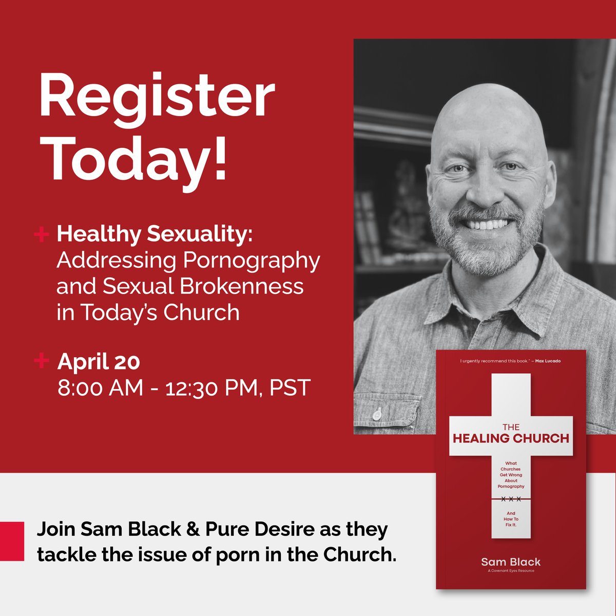 For our California community, Sam Black, author of The Healing Church, wants to invite you to this upcoming event! More details and location at the link. 🔗 cvnteyes.co/3PPfOFz @PureDesirePDMI #churchleaders #thehealingchurch