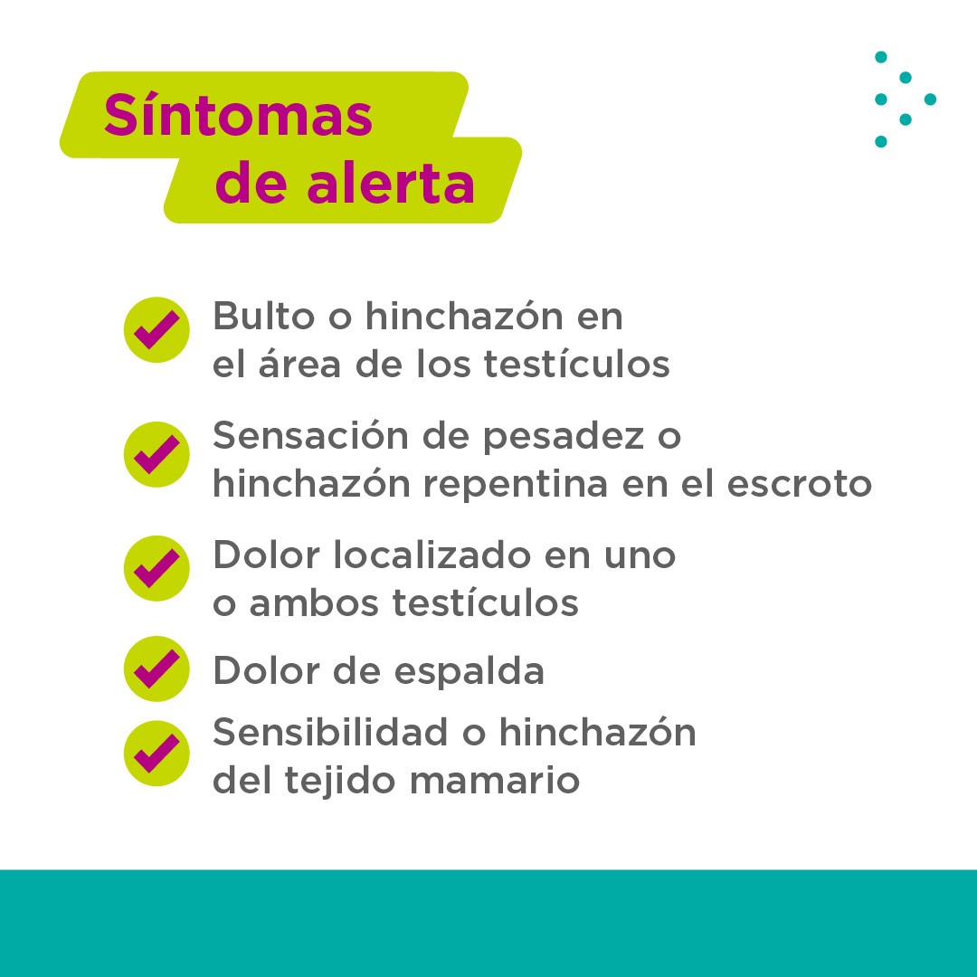 AliviaNetwork's tweet image. ¿Cómo te sientes hoy? Hacerte ese ✅ podría identificar síntomas que no son comunes en tu cuerpo. 

Conoce las señales del cáncer testicular 👉🏻 y sus pruebas de detección.

#aliviahealth #atuladosiempre 
#testicularawarenessmonth #pacientesprimero