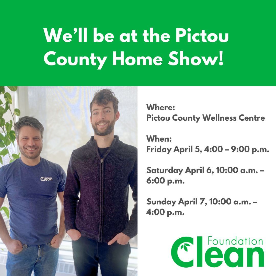 We’re excited to be returning to the Pictou County Home Show! Stop by this weekend and ask Matt how you can save on your energy bills with our Clean Energy Financing program, or chat with Jesse to learn about retrofits that can help make your home resilient. 🏠