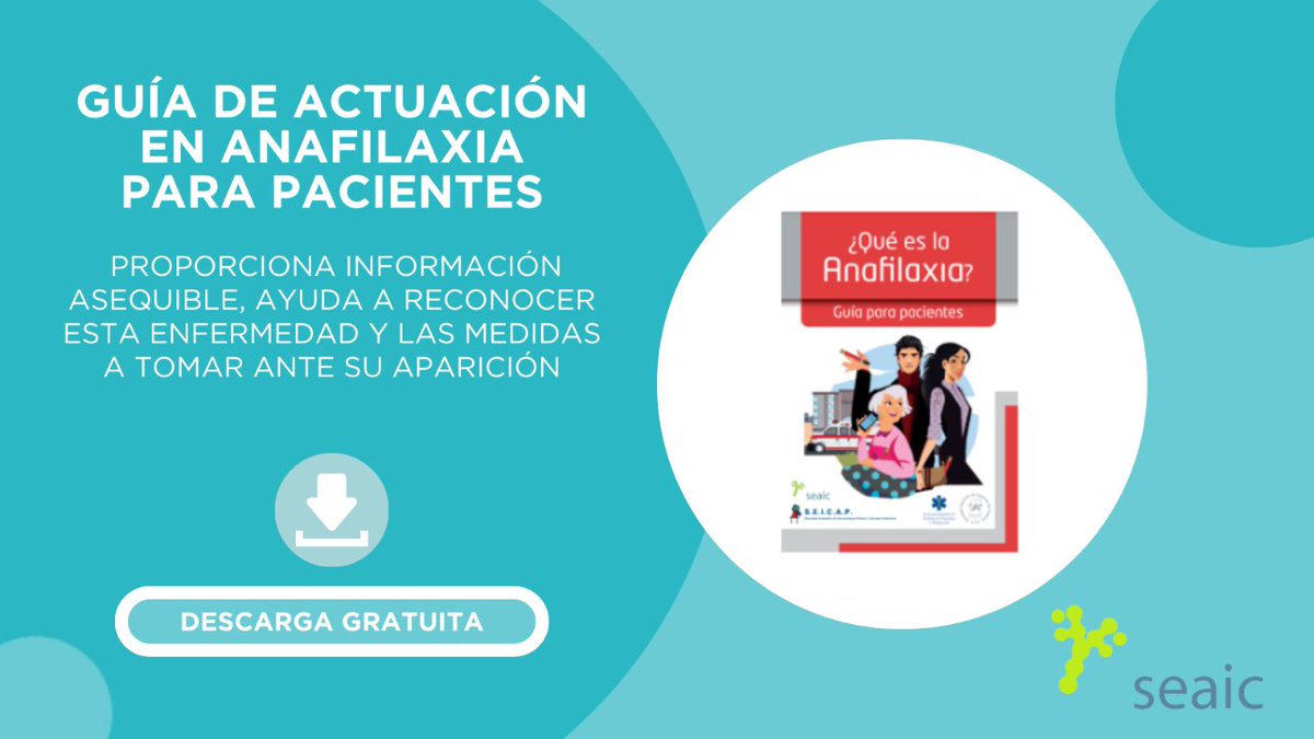 ¿Qué es la #Anafilaxia? ¿Cómo se reconoce y se trata una reacción anafiláctica? Estas y otras preguntas obtienen respuesta en la 'Guía de Actuación en ANAFILAXIA para pacientes.' Descárgala aquí ⬇️ pmsl.es/iu