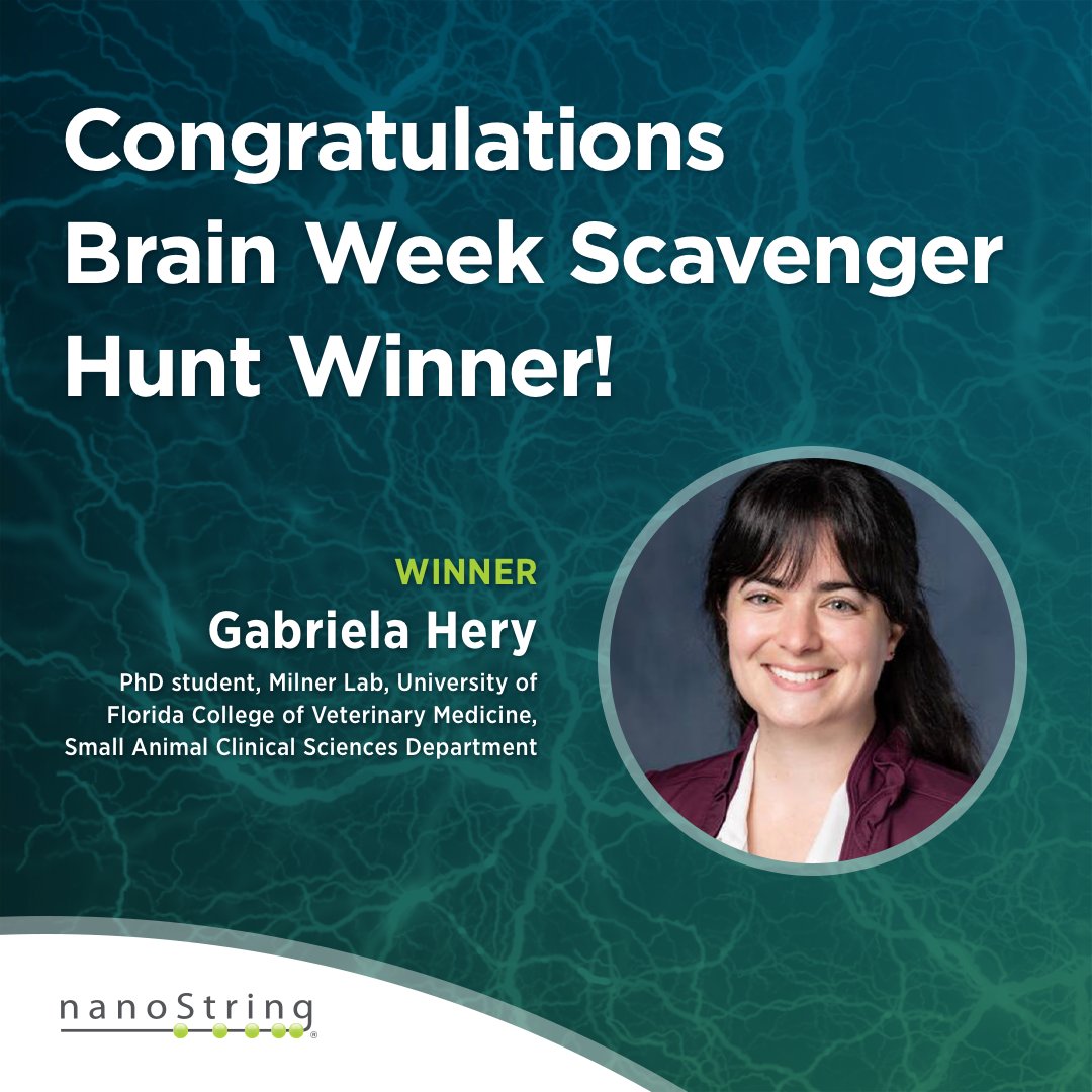 Congratulations to our Brain Week Scavenger Hunt winner Gabriela Hery from University of Florida for finding all 10 hidden brains on our website! Did you miss Brain Week? Catch all the webinars on demand! bit.ly/3VDSDlm #neuroscience #spatialbiology #thebrain