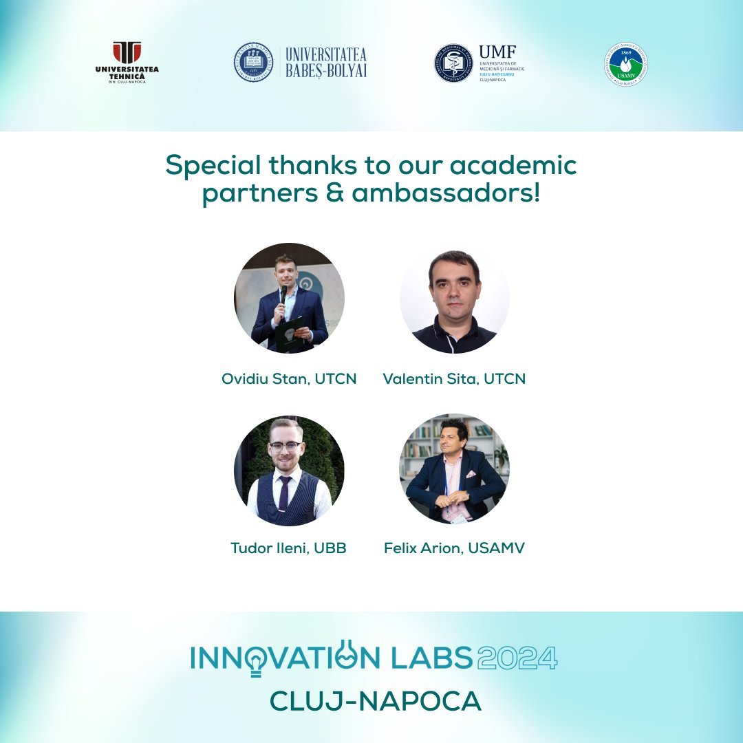 Astăzi le mulțumim ambasadorilor Innovation Labs Cluj-Napoca, pentru că ne-au susținut și ne-au promovat, pentru că ne-au dus mesajele acolo unde trebuie și le-au transmis așa cum trebuie. We continue to make it real, together! 🚀 #makeitreal #ilabscluj #startup #transilvaniait