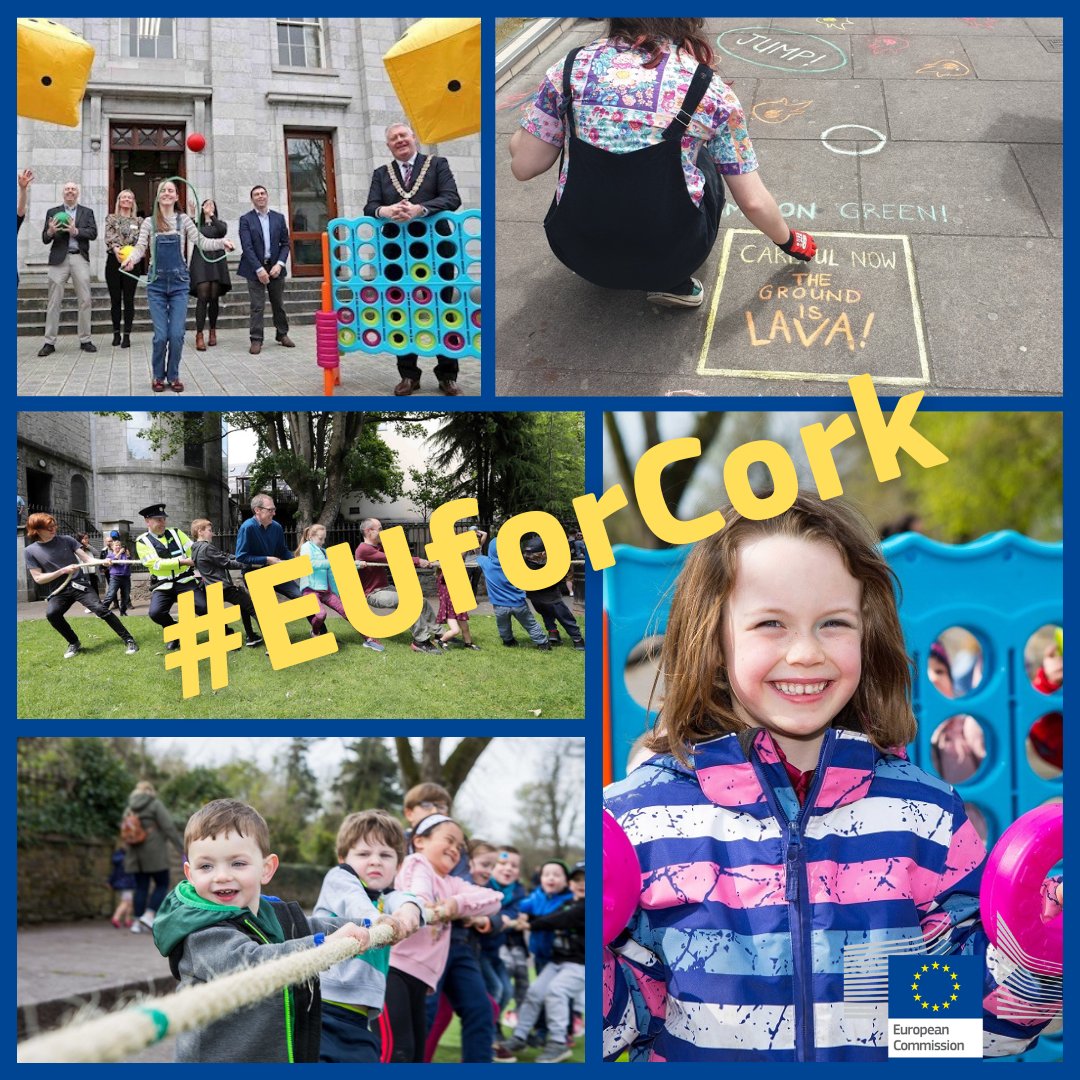 Want to live a healthier lifestyle, promote inclusion, and create a safer environment for children to play? #Cork city is leading the way with EU-funded ‘Playful Paradigm’ inspired by the Italian city of Udine. Read more here 👉 europa.eu/!wn7Hv8
