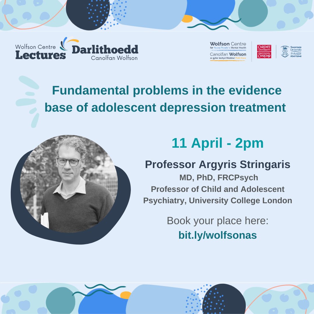 🚨 Only 7 days to go! 

Have you registered for the next online Wolfson Centre Lecture?

Let's go! bit.ly/wolfsonas

#wolfsonlectures #youthmentalhealth