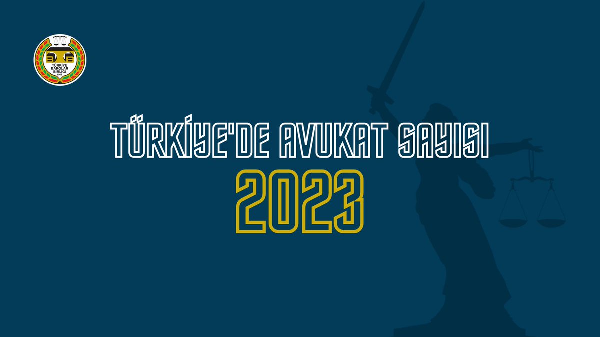 83 baroya kayıtlı avukat sayısındaki artış oranı, son üç azalıyor. 2023'e ait avukat verilerini ayrıntılı inceledik | turkiyehukuk.org/turkiyede-avuk…