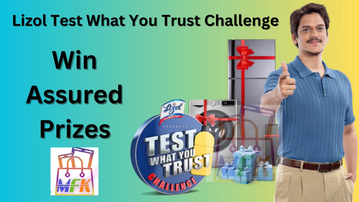 Lizol Test What You Trust Challenge Win iPad And More Prize With Assured #AmazonGiftCard Rs 50 #PlayOnMaalFreeKaa And #Win #MaalFreeKaa maalfreekaa.in/2024/04/lizol-… #Lizol #WiniPad #iPad #Challenge #Contest #ContestAlert