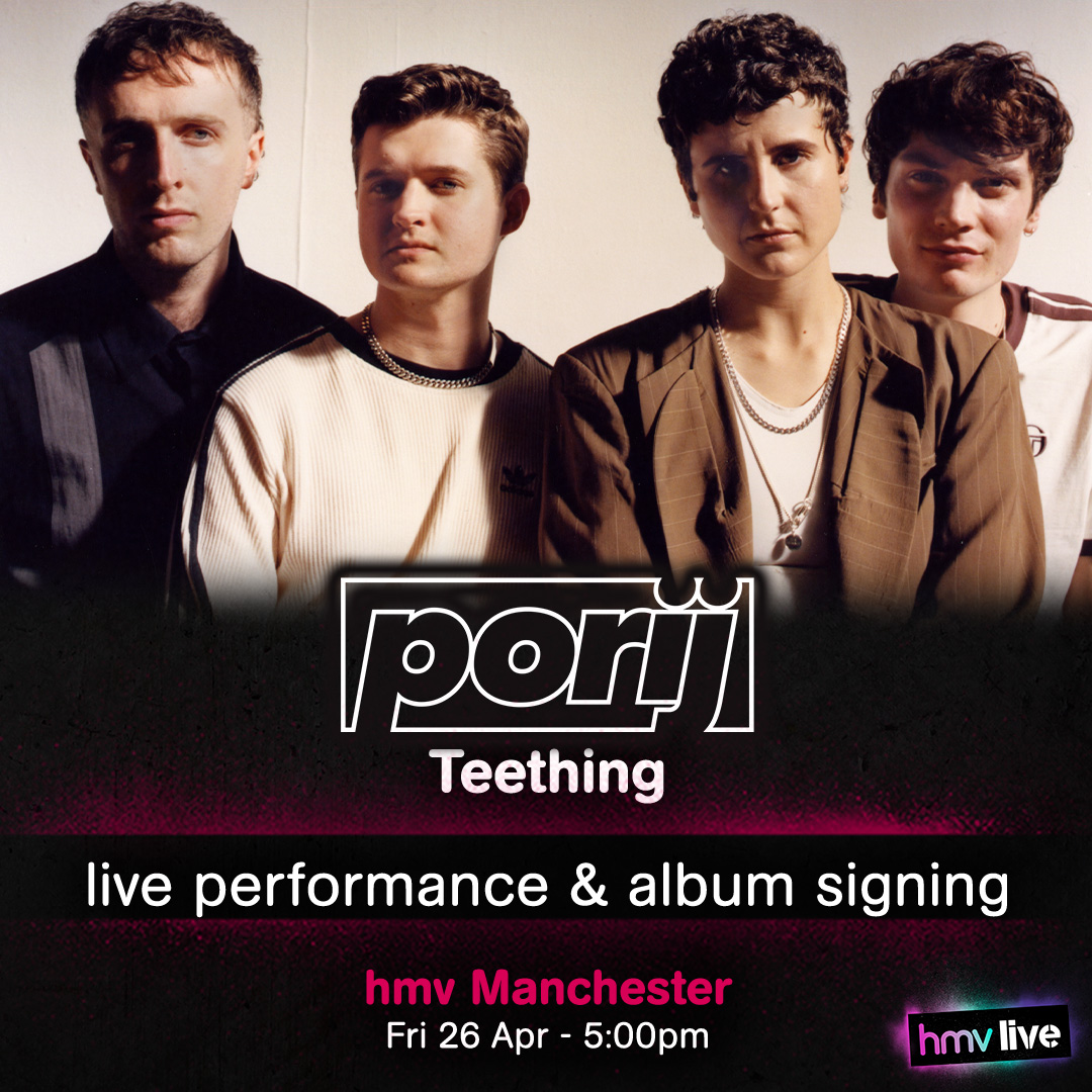 🚨 JUST ANNOUNCED! 🚨 Celebrating the release of Porij's latest album, Teething, join us at @hmvManchester to see @porij_ perform a live acoustic before meeting fans to sign copies of the album! #Porij #hmvLive 🔗 On sale now: ow.ly/tZ7X50R8kig
