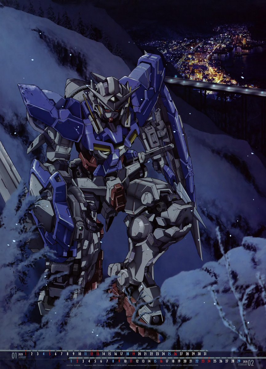 Mobile Suit Gundam Series Calendar 2020: Exia #Gundam