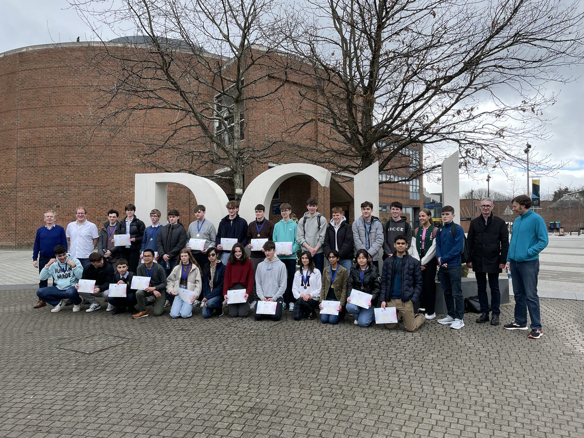 Huge congrats to all of our 2024 award winners! Today they travelled from all over the island of Ireland to @DCUChemistry to take part in the Round 2 exam to see who will represent Ireland at the International Chemistry Olympiad (IChO) in Saudi Arabia in July #Chemistry #ChemEd