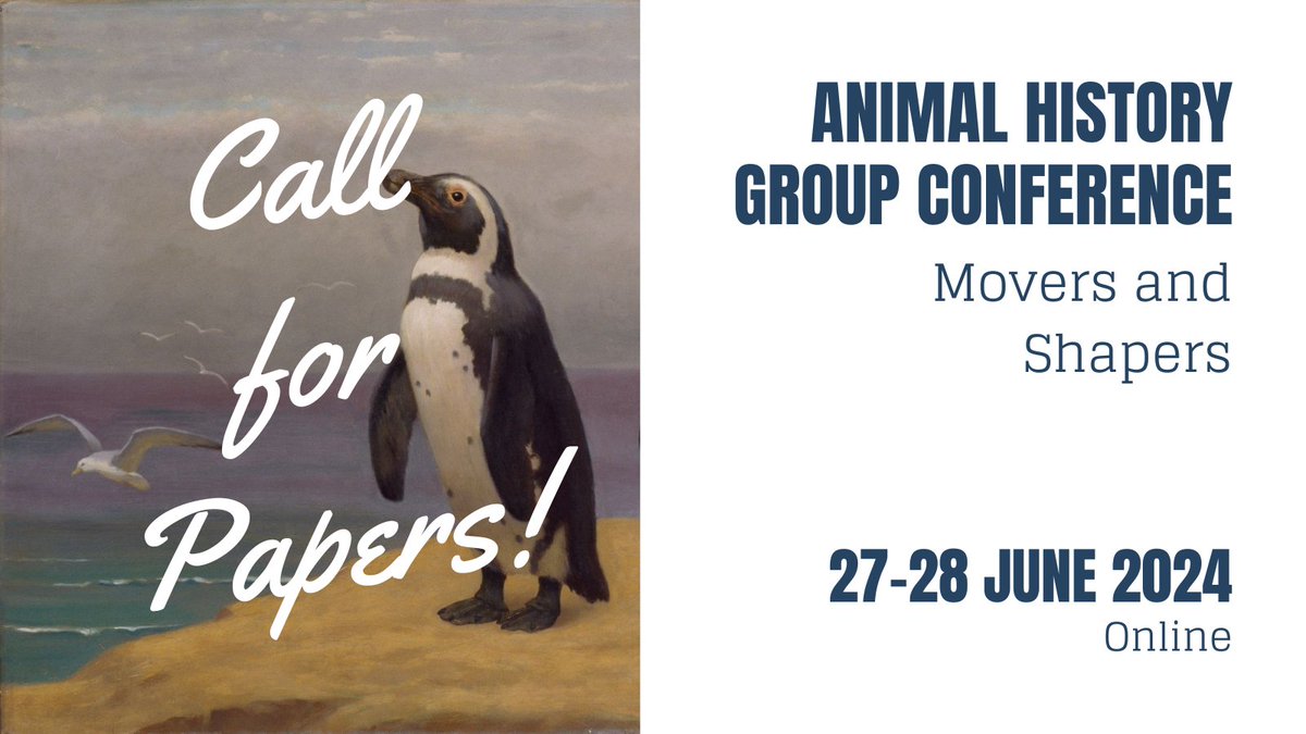 📢Call for Papers Deadline Tomorrow! It's great to see all the abstracts coming in for our 2024 Summer Conference. If you're still planning to submit something, don't delay - the deadline is tomorrow, 5 APRIL. Full details at our website: animalhistorygroup.org/events/summer-…