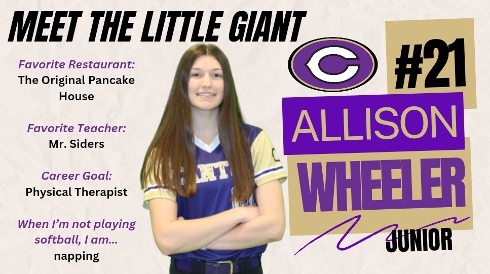 CHS_GiantsSB's tweet photo. Meet #21, Allison Wheeler!
@awheels1224 https://t.co/sRjiYAbEVr
