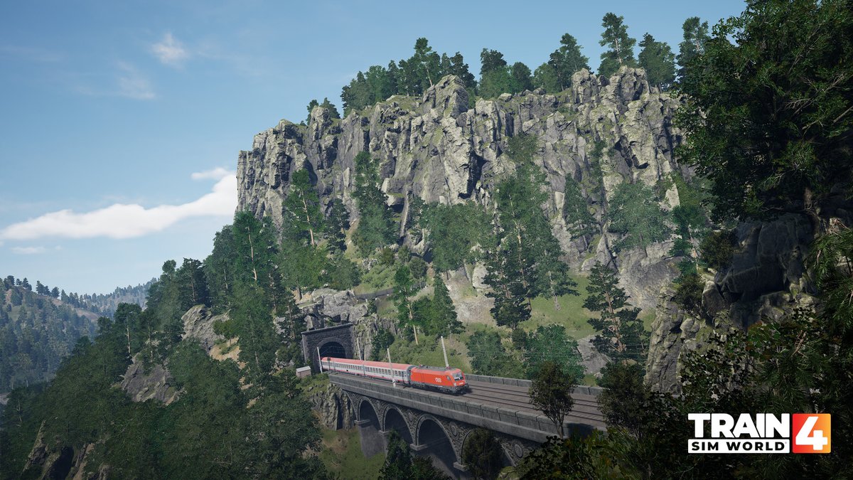 Climb aboard the World’s first true mountain railway in Train Sim World 4!

Discover this Austrian route, with vantage points &amp; stunning backdrops

Semmeringbahn: Wiener Neustadt - Mürzzuschlag is arriving 18th April 🏔️

Find out more 👉 bit.ly/Semmeringbahn-…

#TrainSimWorld4