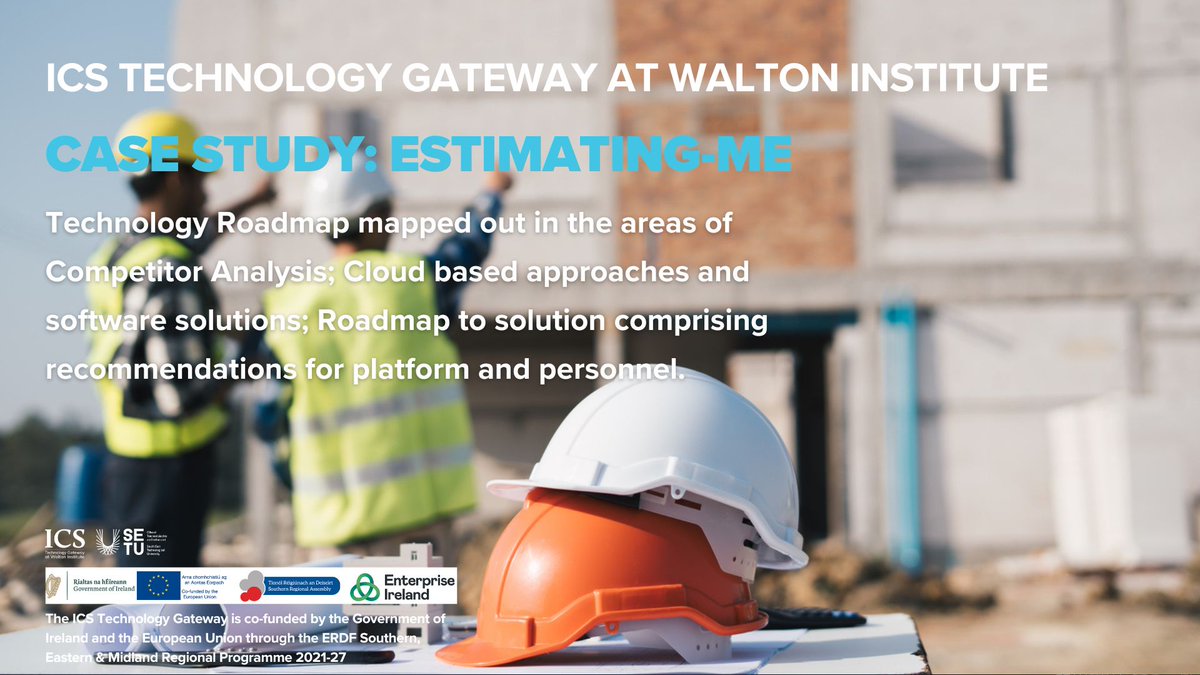 'Collaborating with @WaltonInst at @SETUIreland provided us with invaluable expertise.' Learn how we worked with start-up company ESTIMATING-ME via an @Entirl Innovation Voucher to offer a bespoke tech solution HERE: waltoninstitute.ie/industry/case-…. #EUinmyregion @EITechGateway