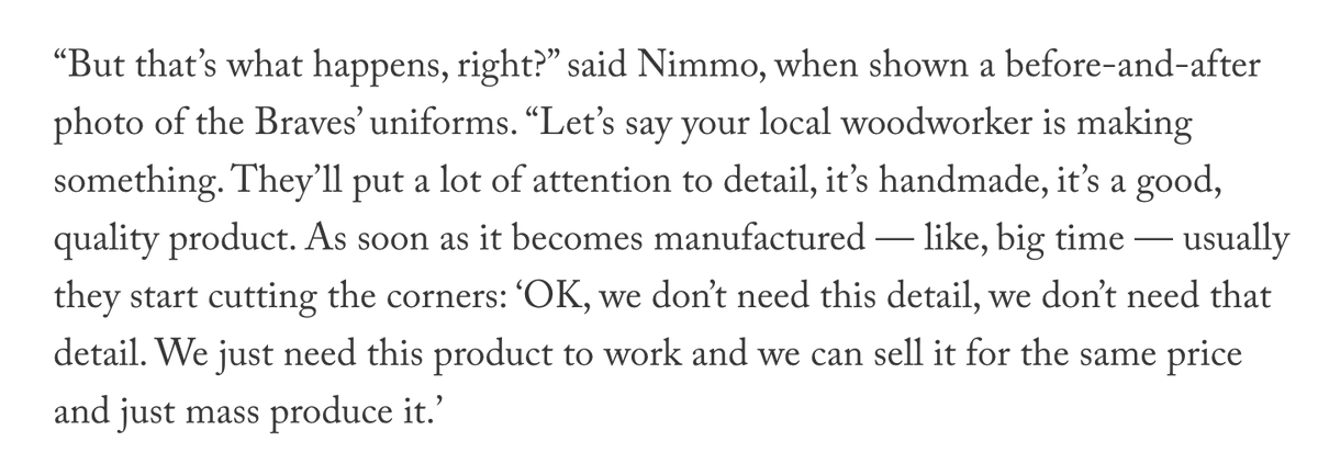jon_greenberg's tweet image. Brandon Nimmo made a great point about the switch from Majestic to Nike and really, about life and capitalism.