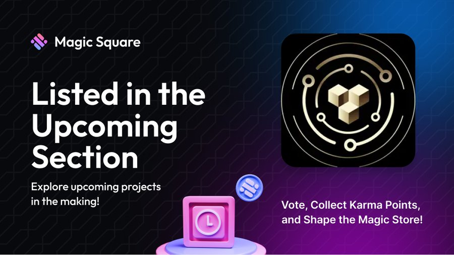 🧿 @gameland_ai is now listed on @MagicSquareio 🧿 #GameLand is an AI-powered gaming and decentralized social finance platform, uniting game developers and players 🔽 VISIT magic.store/app/gameland-ai #ARB_Universe