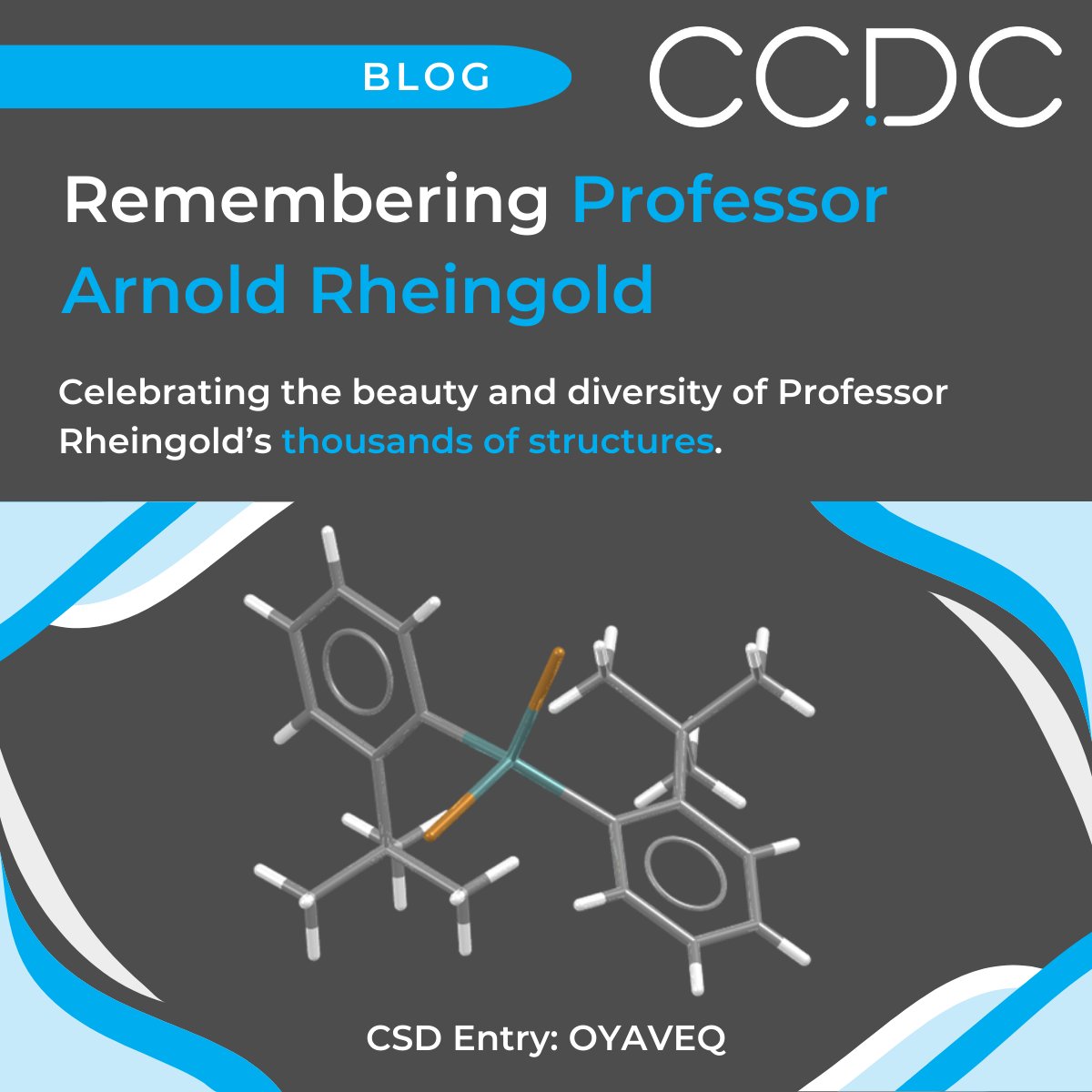 ✨Celebrating the legacy of Professor Arnold Rheingold, a predominant figure in crystallography, through the beauty and diversity of some of his thousands of structures in the Cambridge Structural Database (CSD). 🔗ccdc-info.com/4cFtMUj #Crystallography #StructuralScience